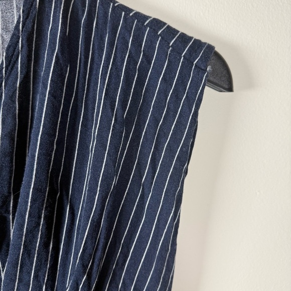Cotton On Blue Sleeveless V-Neck Striped Jumpsuit Size Small - Picture 2 of 13